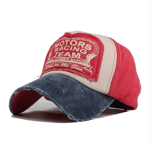 Cotton Baseball Hip Hop Cap with extended visor in vibrant colours