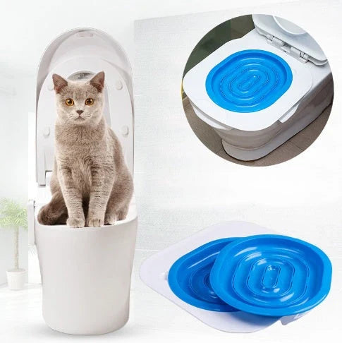 A modern, durable cat toilet trainer with a sleek design that makes potty training your feline friend easy and mess-free.
