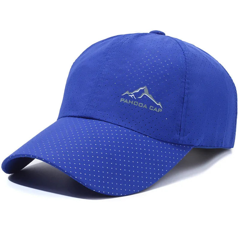 Korean style adjustable baseball cap in dome crown design with polyester fabric