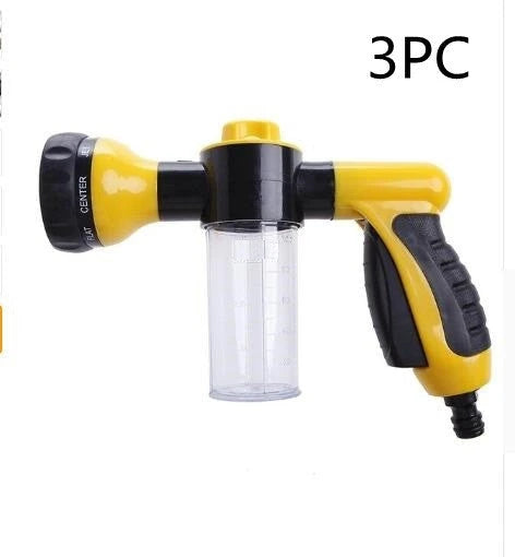 Premium high-pressure water gun with 8-in-1 adjustable nozzle for versatile household and automotive cleaning