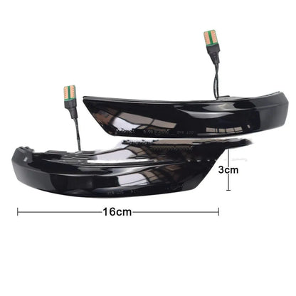 Ford Focus and Mondeo rearview mirror LED waterfall light kit in yellow or yellow and blue two-tone