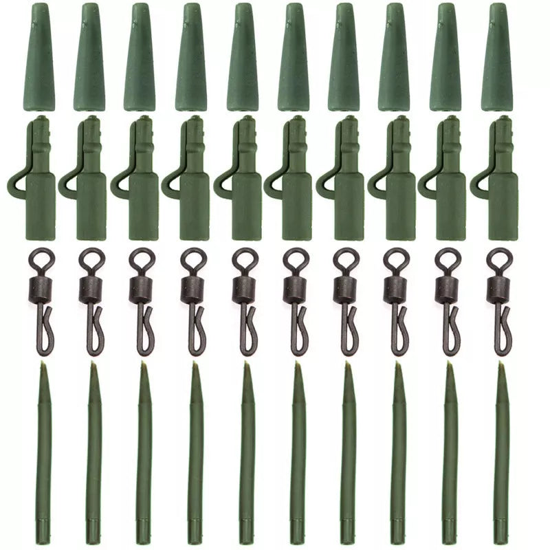 Grass green carp fishing gear accessories set made from ABS alloy copper