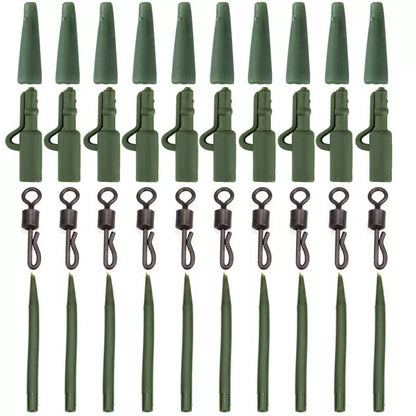 Grass green carp fishing gear accessories set made from ABS alloy copper