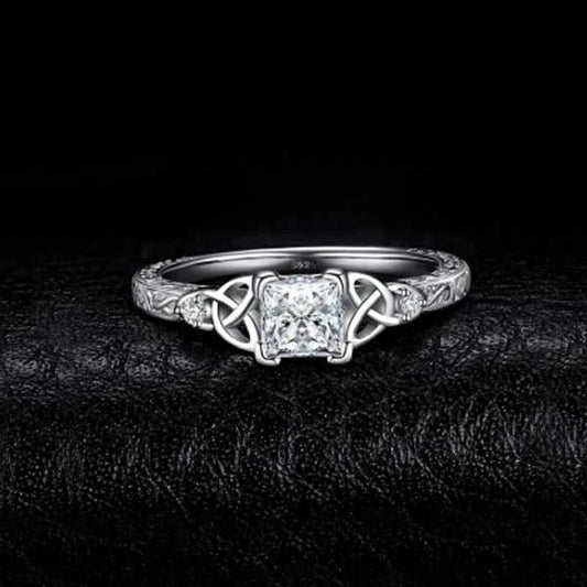 Elegant constellation-inspired wedding band made from premium brass and electricity white steel