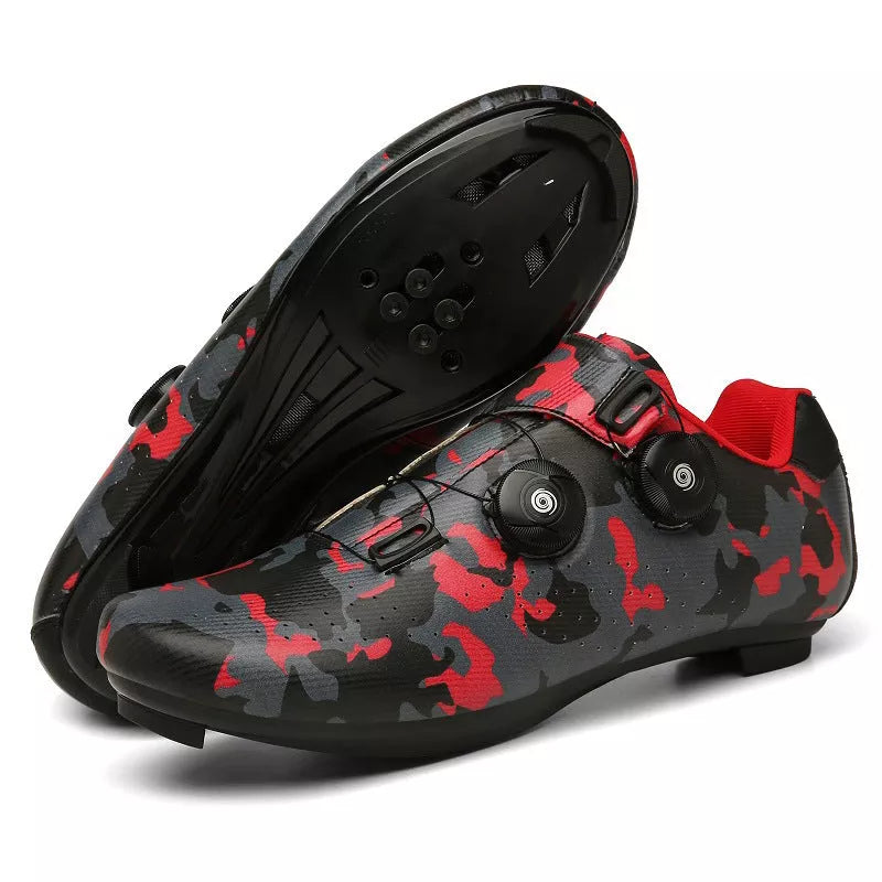 Road bike shoes with built-in lock for secure cycling