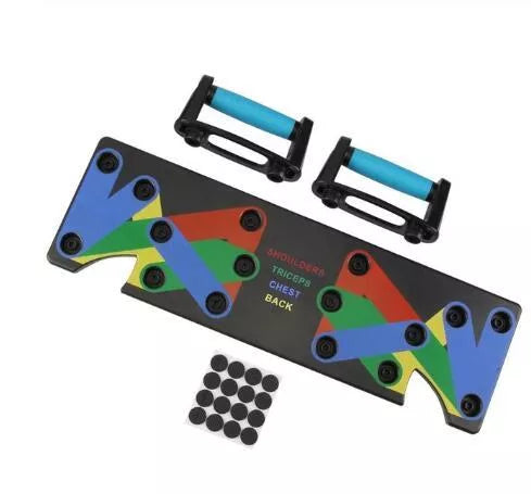9-in-1 Push Up Rack Training Board for targeted muscle workouts