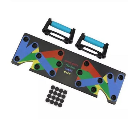 9-in-1 Push Up Rack Training Board for targeted muscle workouts