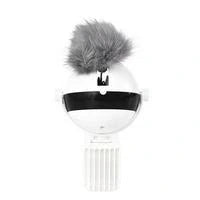 Interactive electronic cat toy with motion for feline fun and exercise