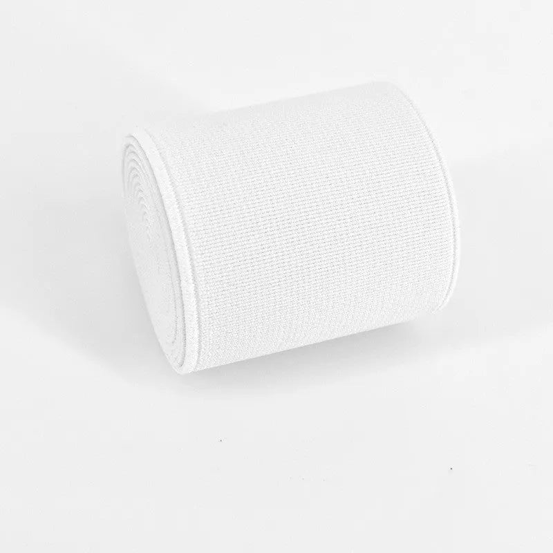 5cm wide fashion colour rubber elastic band in ten colour options on a white background