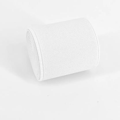 5cm wide fashion colour rubber elastic band in ten colour options on a white background