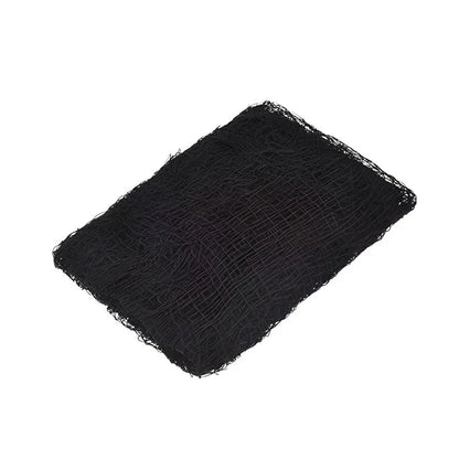 Black polyester gauze stage backdrop, 76cm width, lengths 180cm to 400cm for Halloween decorations