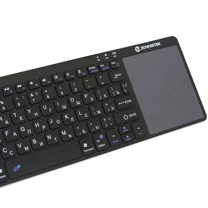 Zoweetek K12BT-1 Mini Wireless Bluetooth Keyboard with touchpad for Smart TV, PC, and Android devices