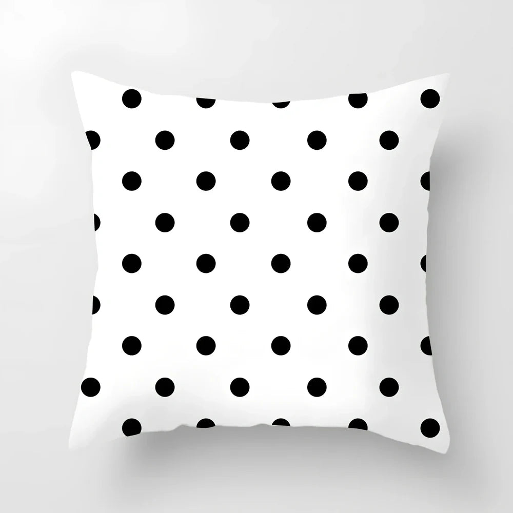 45x45cm geometric pattern cushion cover with peach skin fabric in European styling