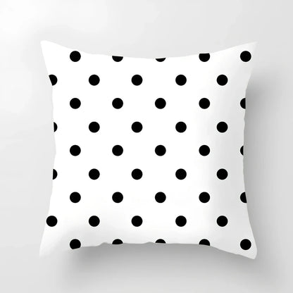 45x45cm geometric pattern cushion cover with peach skin fabric in European styling