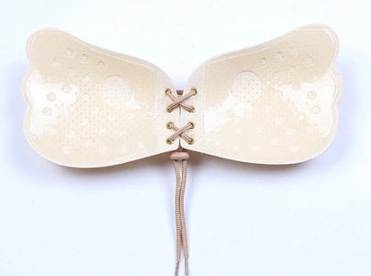 Self-adhesive silicone strapless push-up bra in various colors