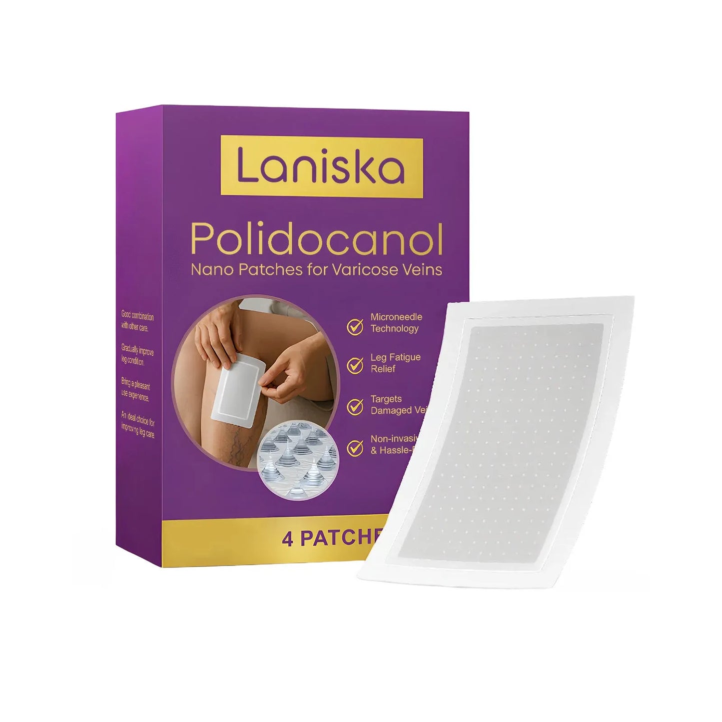 Four leg care micro needle patches for skin moisturising with moxa leaf and ginger ingredients