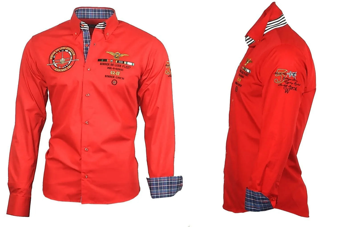 Personalized printed short-sleeve shirt in cotton blend with 65% cotton, available in six colours and sizes S to 3XL