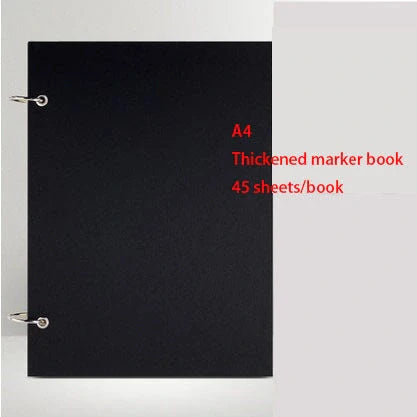 Premium sketchbook with high-quality marker paper in various colours and sizes