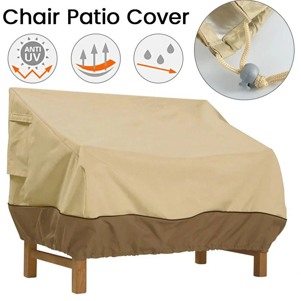 Yellow three-dimensional cloth furniture dust cover, sizes 147x83x79cm small to 224x83x84cm large, for rain and sun protection