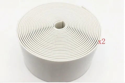 PVC wall corner protection tape roll showing 3.8cm width and porcelain white colour