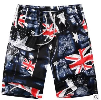 Quick Dry Printing Beach Shorts in various colours, showcasing eco-friendly natural pulp dyeing technology