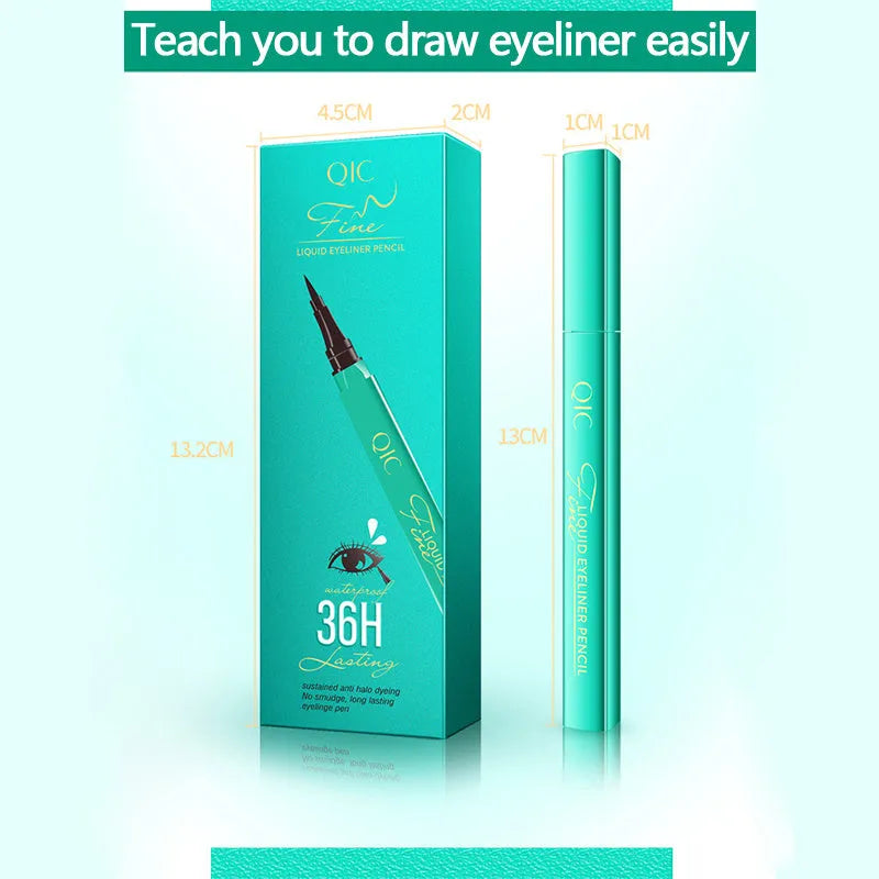 Beginners eye liner in jade green, 1g, with long-lasting makeup effect and warm water removable formula