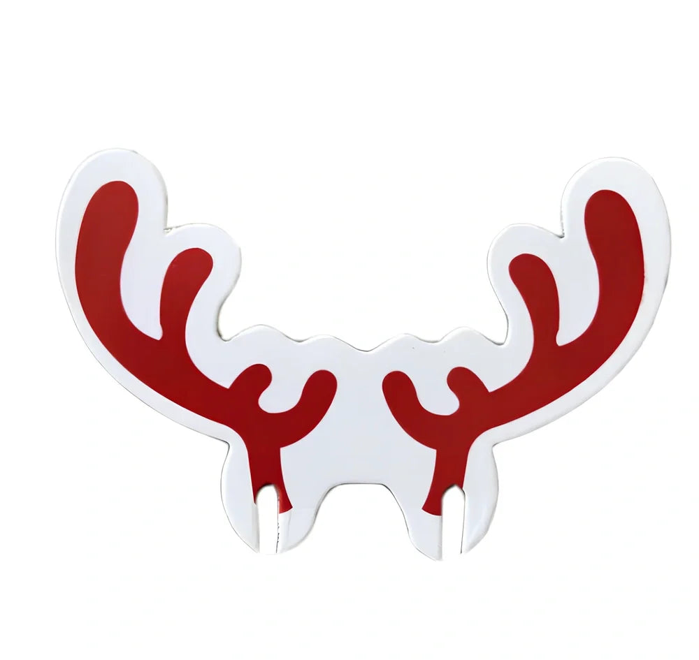 10 red Christmas Santa hats for wine glasses measuring 6x3.6cm each