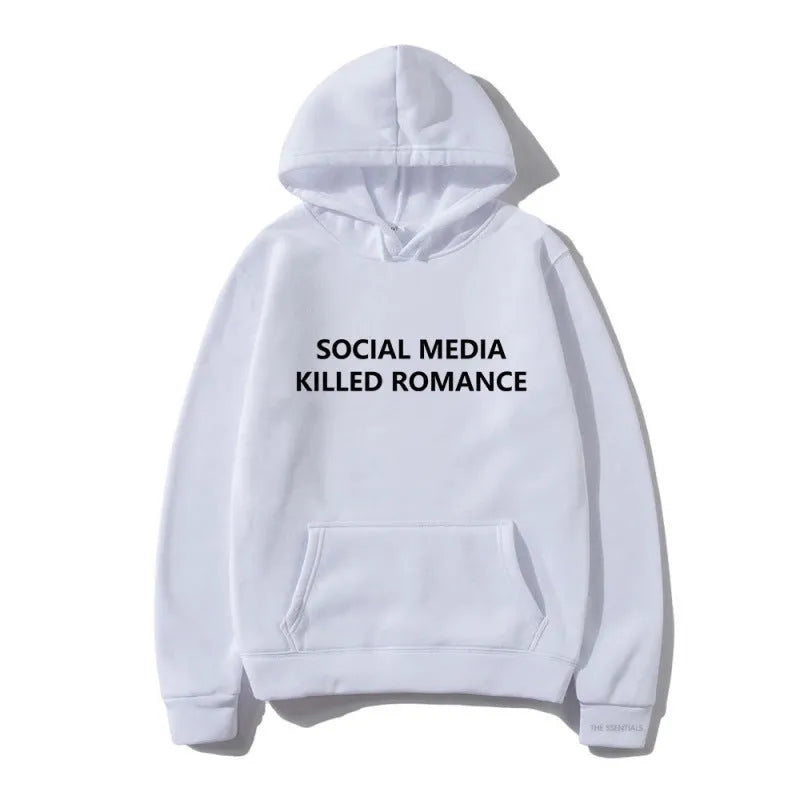Men's slim fit hoodie with printed spring letter pattern, long sleeves, and hood in polyester material