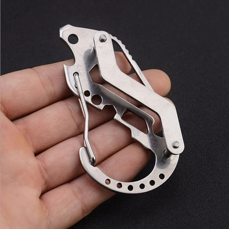 Durable outdoor key clip with bottle opener for adventurers