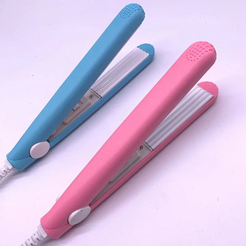 Mini Splint Hair Straightener with Constant 180°C Temperature, 30 Second Rapid Heat-Up, 3D Floating Technology, Aluminium Body, 17.5cm Length, Dry Hair Roll Straight Styler in Pink, Blue or Purple