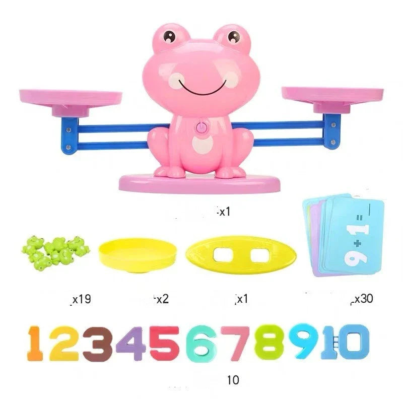 Engaging early math learning toys with colorful digital characters, including monkeys, penguins, and other animals, designed to teach preschoolers essential numeracy skills through interactive play.