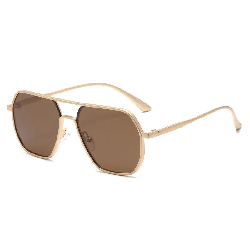 Men's polarised sunglasses with black frame and grey lenses for driving and outdoor sports.