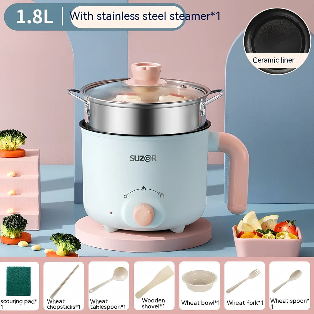 1.8L electric cooker with ceramic inner liner and stainless steel housing