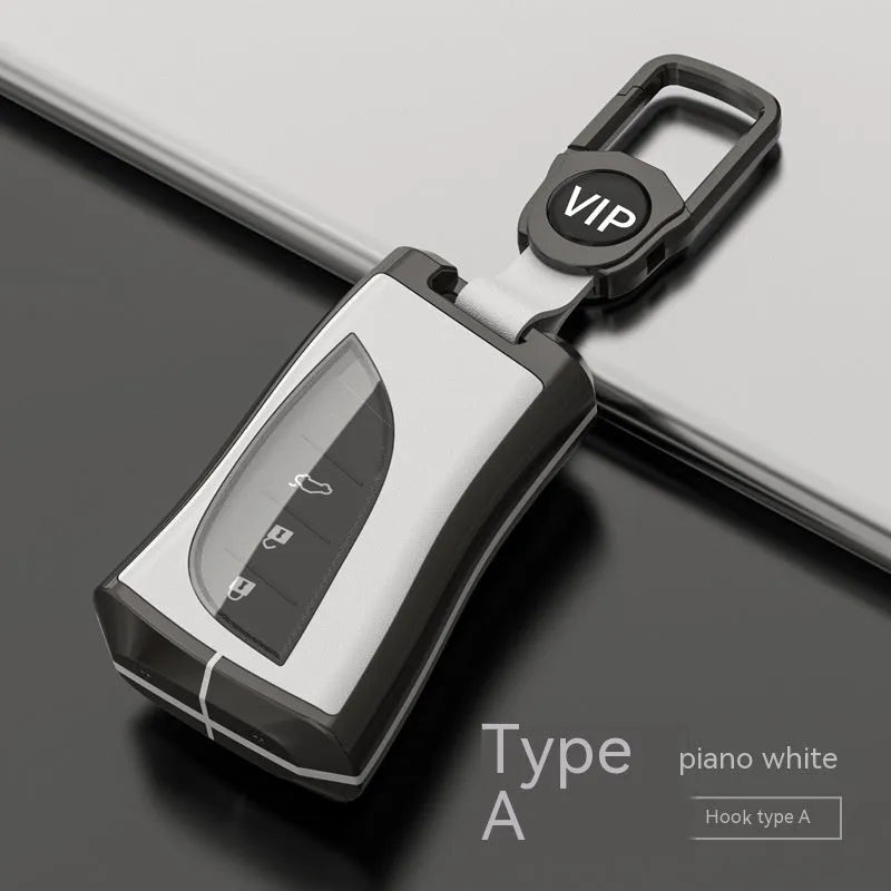 Zinc alloy and TPU Lexus car key case in multiple colours: black, white, brown, blue, green.