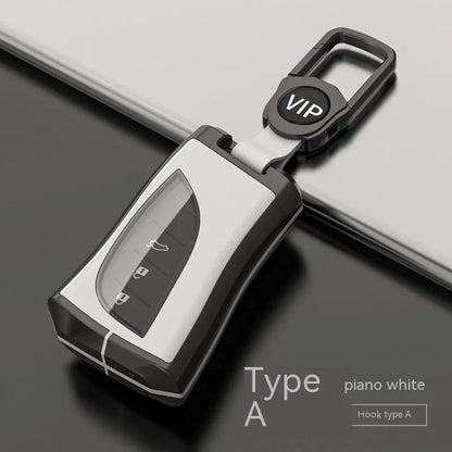 Zinc alloy and TPU Lexus car key case in multiple colours: black, white, brown, blue, green.