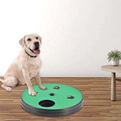 Dog nail file board with rotatable sandpaper surface and suction cup base