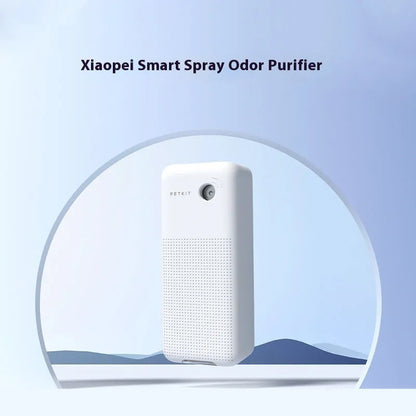 Xiaopei smart pet odour removal machine with bracket and bottles of purification liquid.