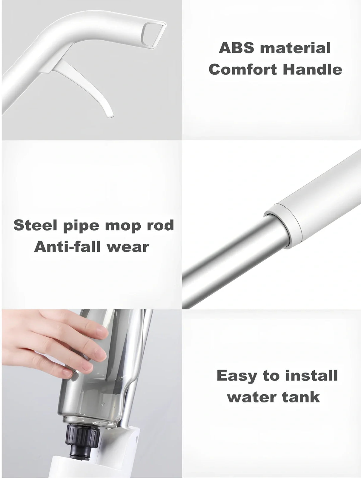 Xiaomi Deerma spray mop with carbon fibre handle and 350ml water tank