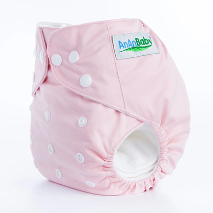 Solid colour leak-proof baby diaper pants with brushed cloth and bamboo charcoal lining, 36.5 x 32.5 cm