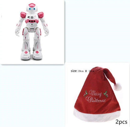Remote control dancing robot toy with gesture controls, autonomous navigation, and customizable dance routines