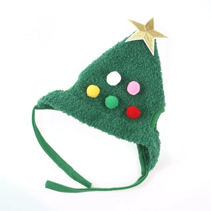 Christmas pet costume in velvet with antlers and bib options for winter warmth