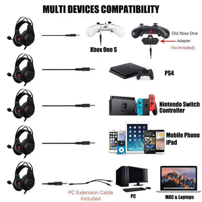 NUBWO N2 black and silver over-ear gaming headset with microphone and volume control.