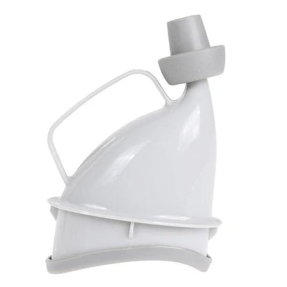 Compact portable urinal for travel, made from lightweight PP material