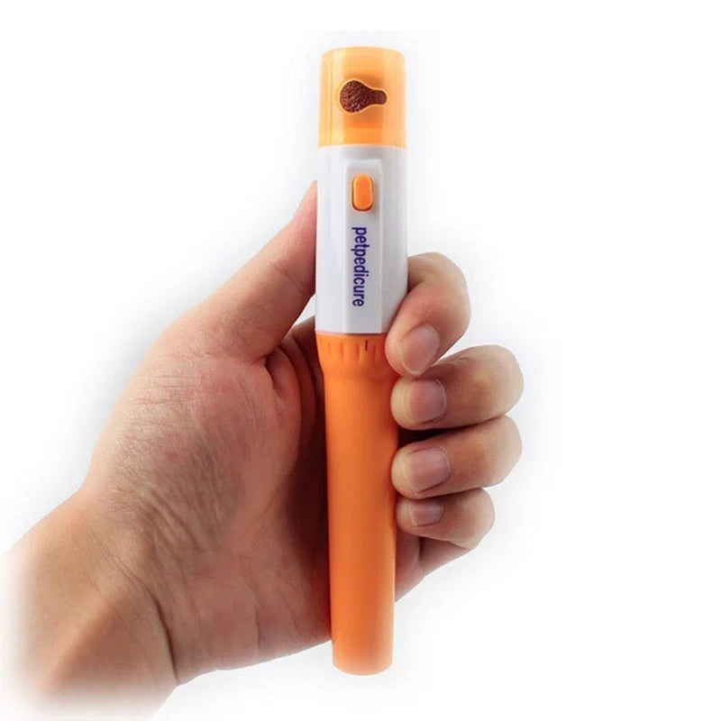Electric pet nail grinder with safety guard for cats and dogs