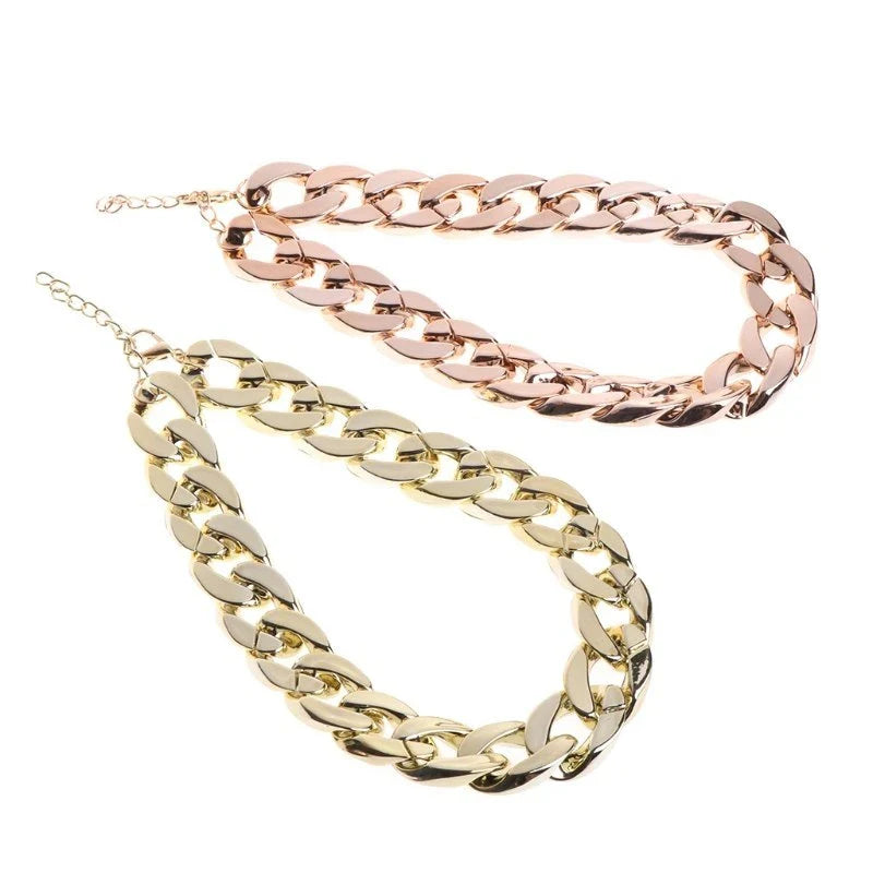 Stylish metallic dog collar in gold and rose gold colors, featuring a durable and lightweight design for fashionable pet accessories.