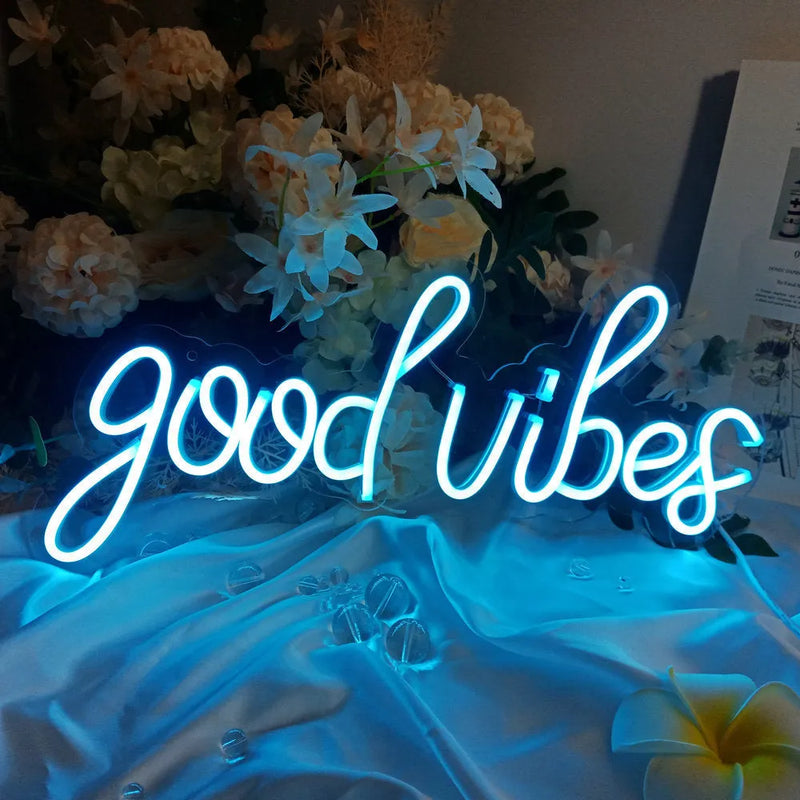 USB-powered LED neon letter decoration light with acrylic shell and dimmable brightness, measuring 40cm long and producing 2000 lumens output, suitable for bedroom wall decor, home party events, and creative neon sign displays