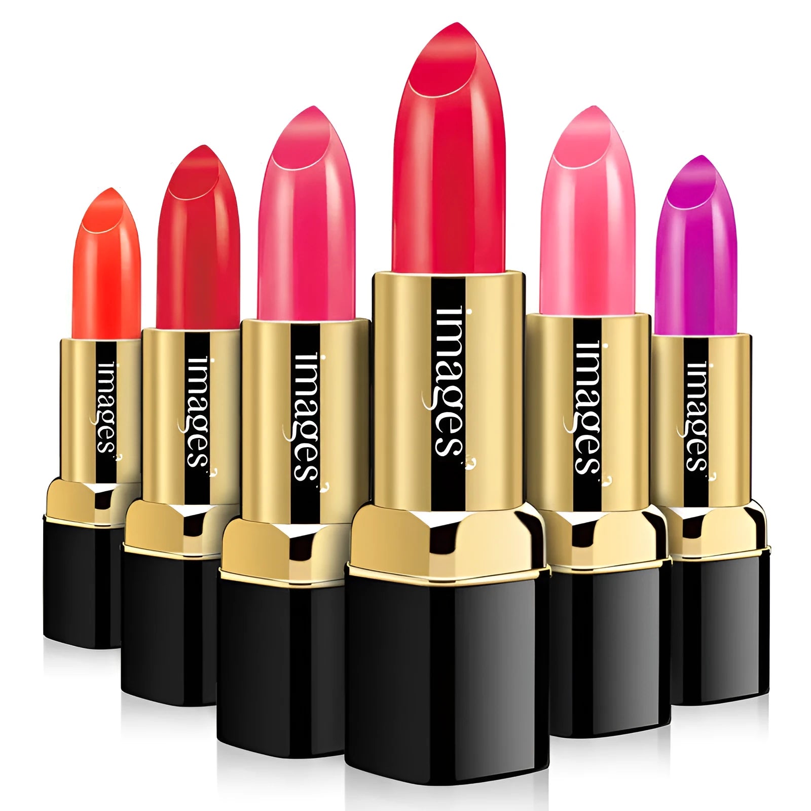 A tube of natural lipstick lip gloss in a choice of ten colours, showing a net weight of 3.8g.