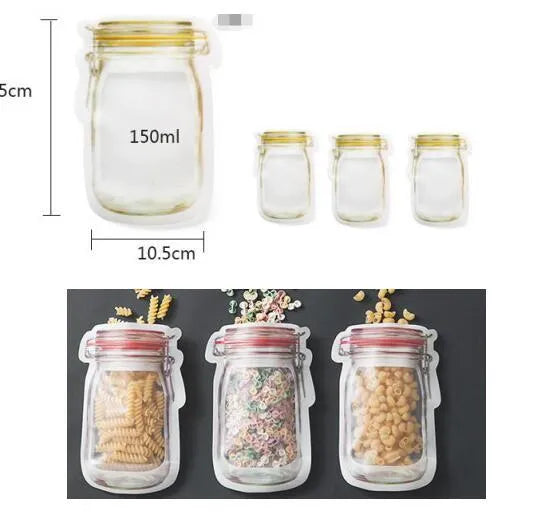 Red reusable self-sealing plastic bag for snacks with zipper closure, shown with biscuits.