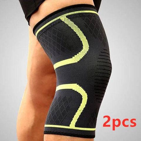 Anti-slip breathable knee support in various colours and sizes