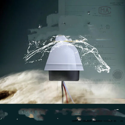 White automatic induction street lamp with 3-5 metre motion sensing range for outdoor areas